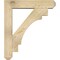 Ekena Millwork Merced Craftsman Rough Sawn Bracket w/ Offset Brace, Douglas Fir, 6"W x 26"D x 30"H BKT0604X26X30MRC04RDF - alternate 2